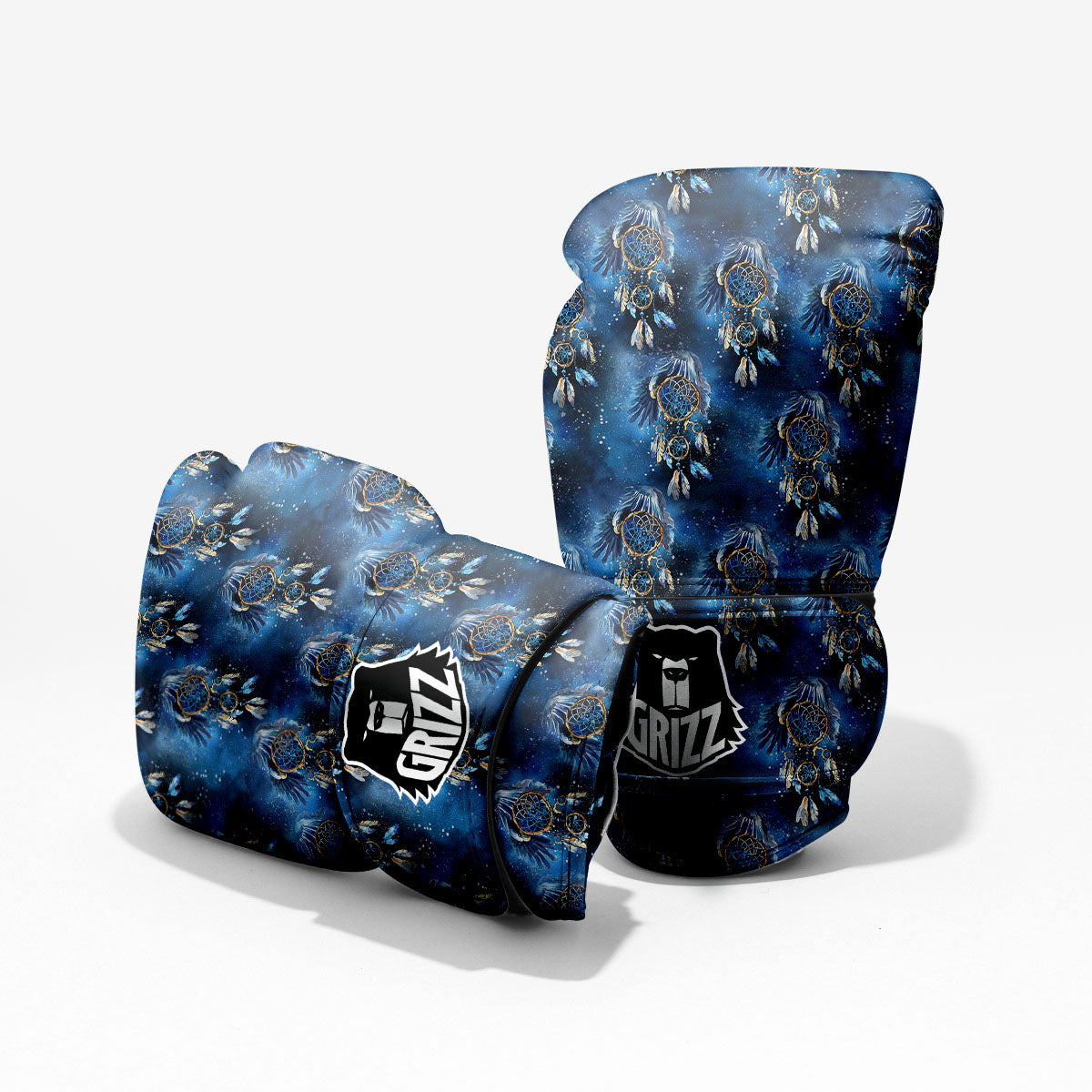 Dream Catcher Blue Galaxy Print Pattern Pro Boxing Glove