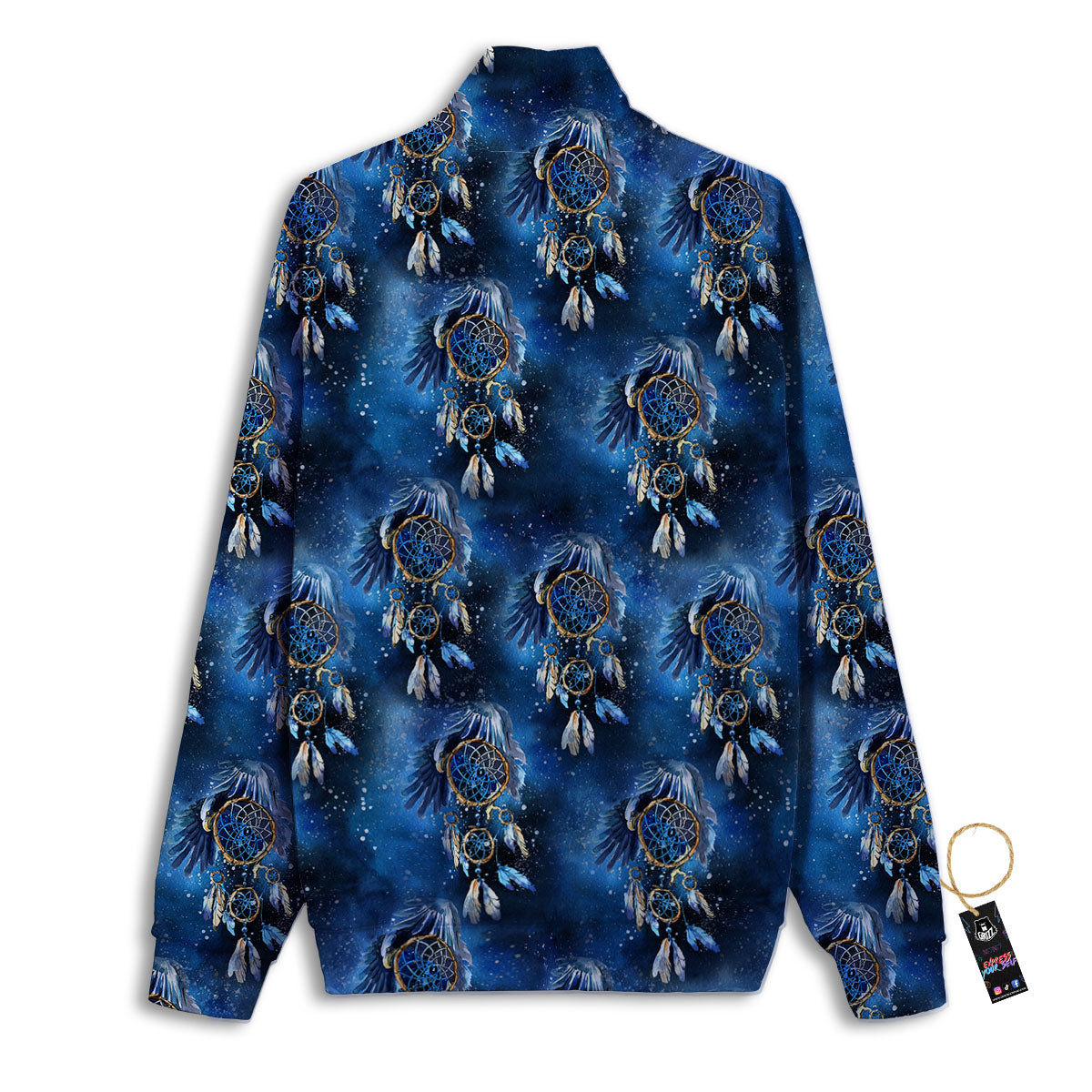 Dream Catcher Blue Galaxy Print Pattern Track Jacket-grizzshop