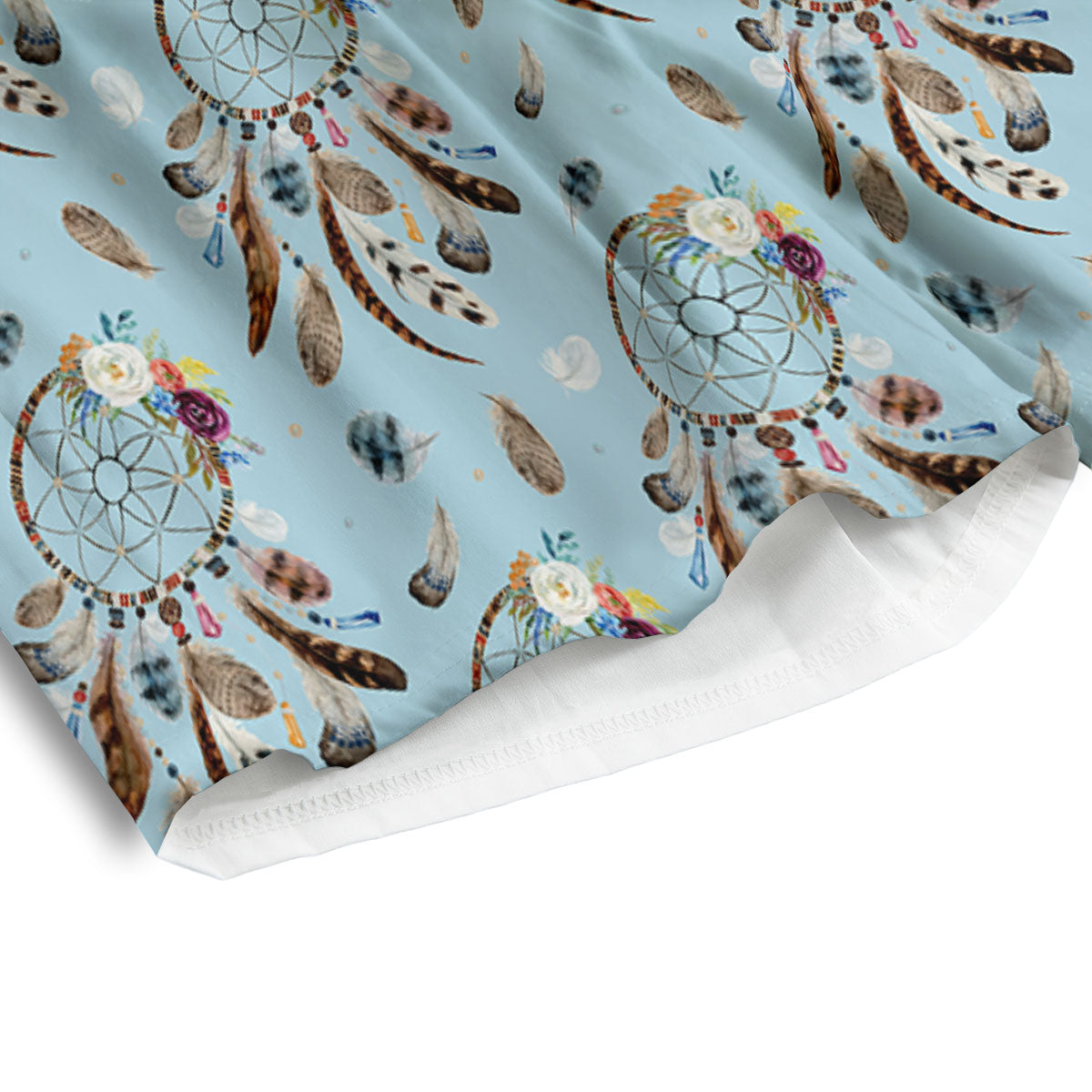 Dream Catcher Blue Indian Print Pattern Men's Athletic Shorts