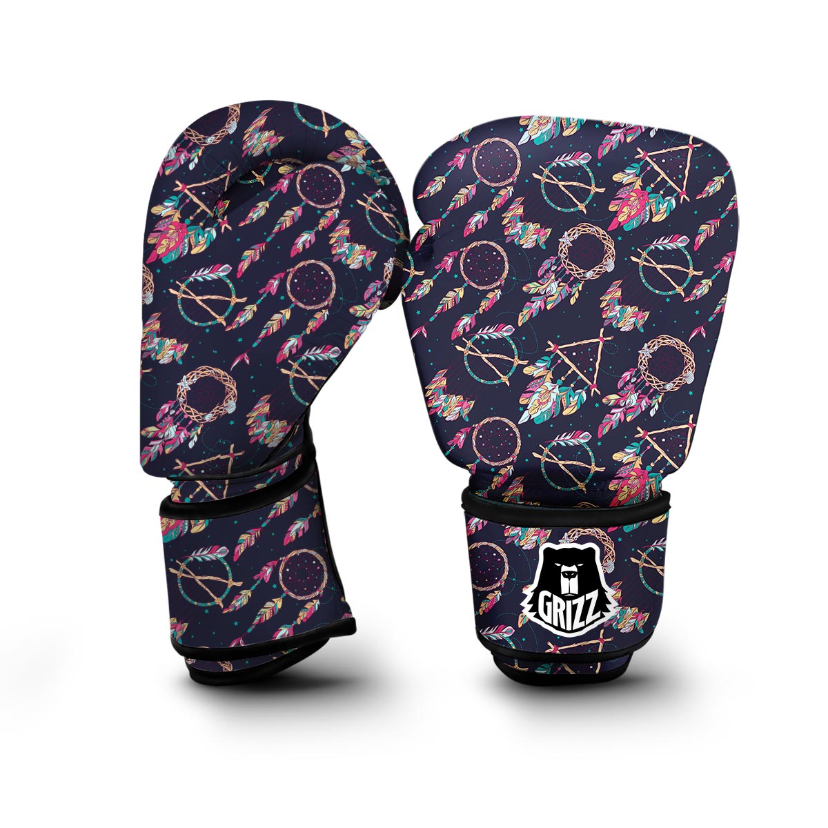 Dream Catcher Boho Feather Boxing Gloves-grizzshop