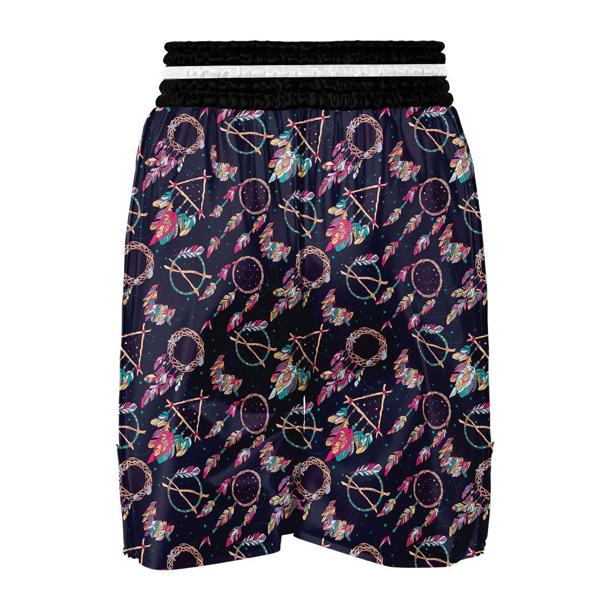 Dream Catcher Boho Feather Boxing Shorts-grizzshop