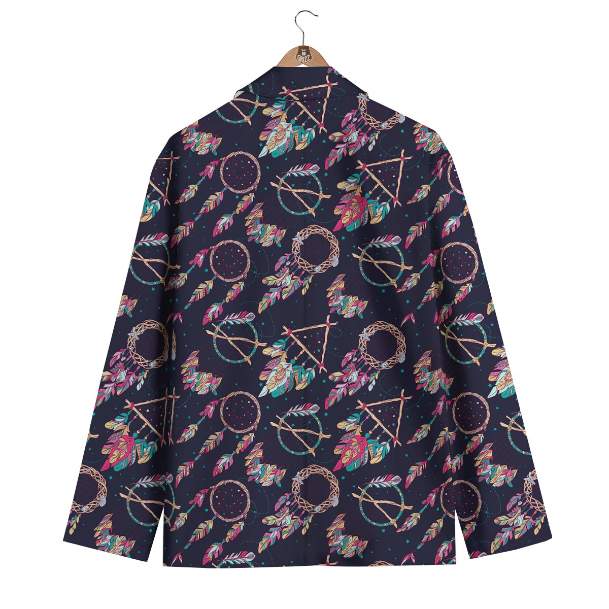 Dream Catcher Boho Feather Men's Blazer-grizzshop