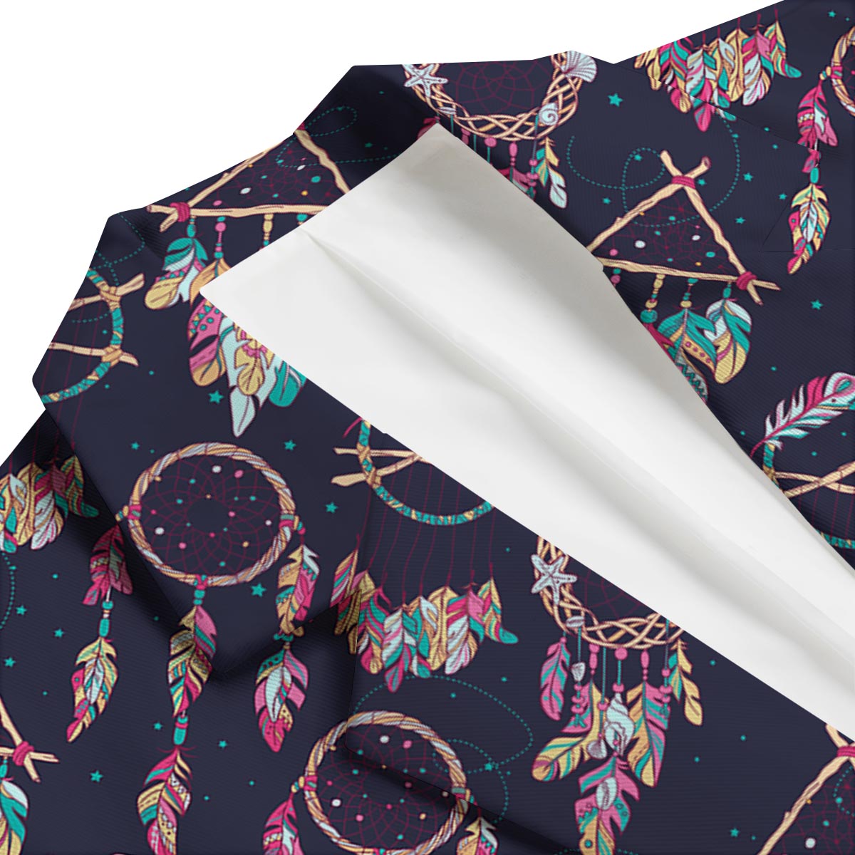 Dream Catcher Boho Feather Men's Blazer-grizzshop