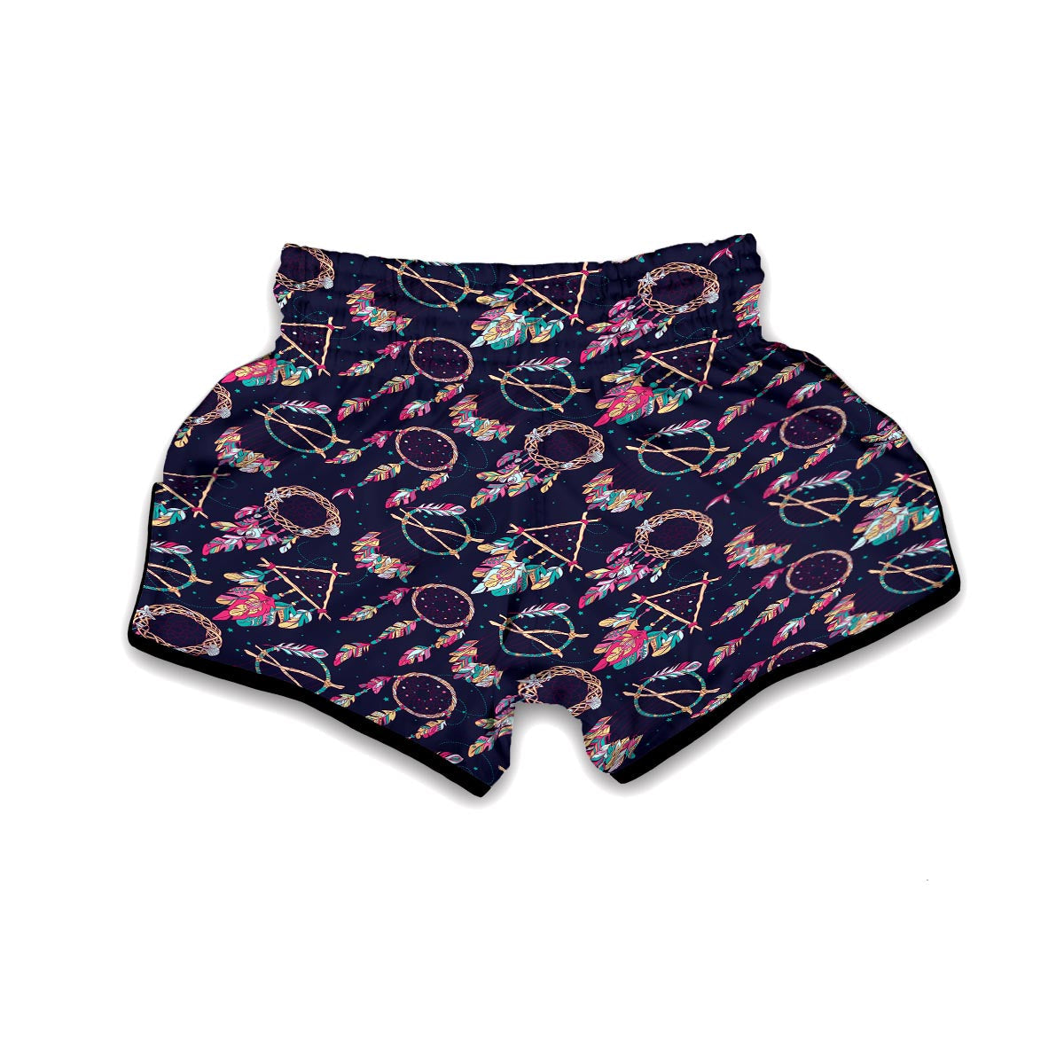 Dream Catcher Boho Feather Muay Thai Boxing Shorts-grizzshop