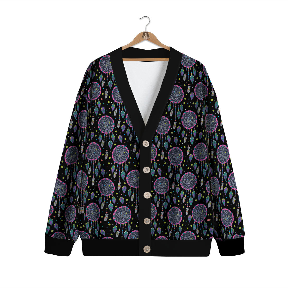 Dream Catcher Boho Print Pattern Cardigan-grizzshop