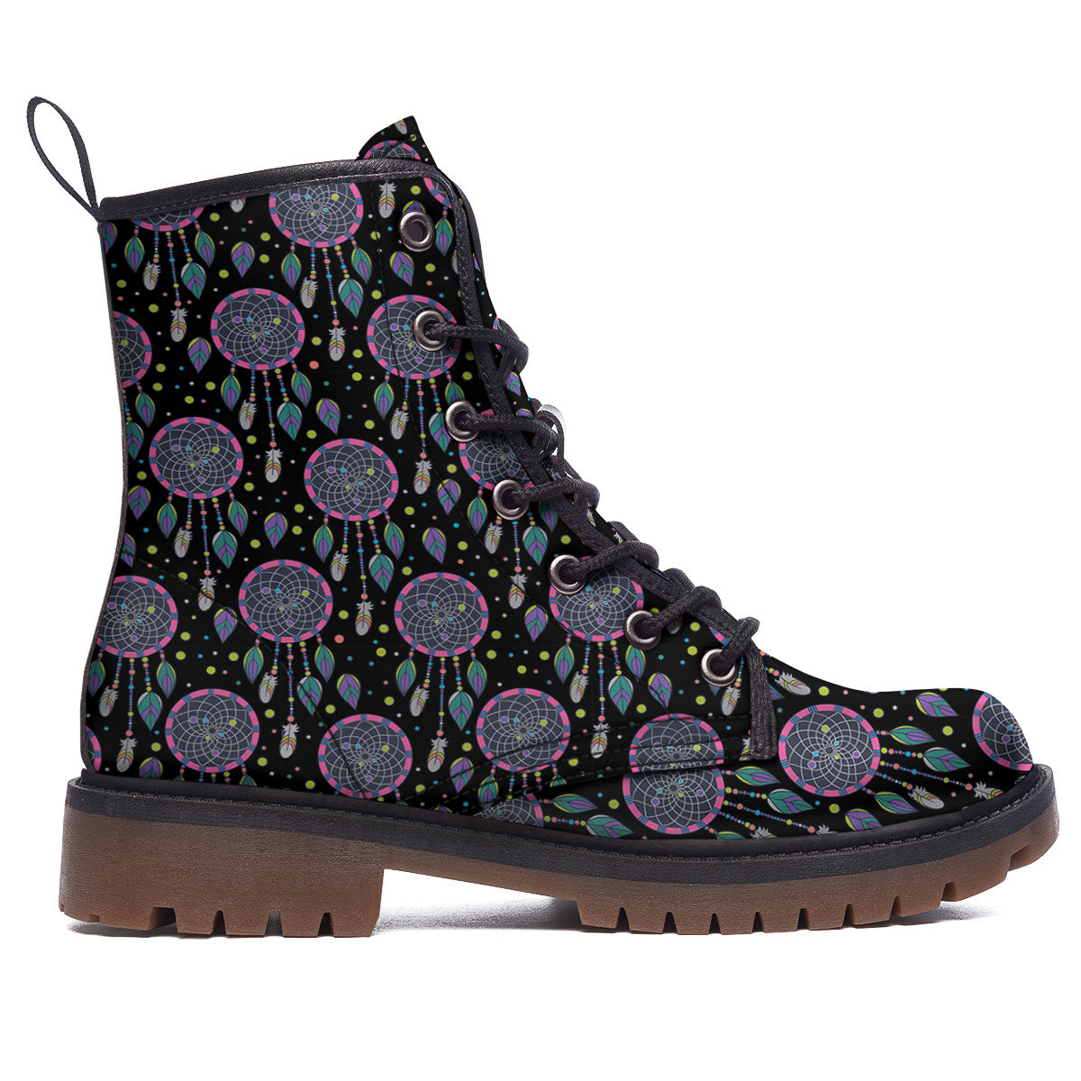 Dream Catcher Boho Print Pattern Work Boots-grizzshop