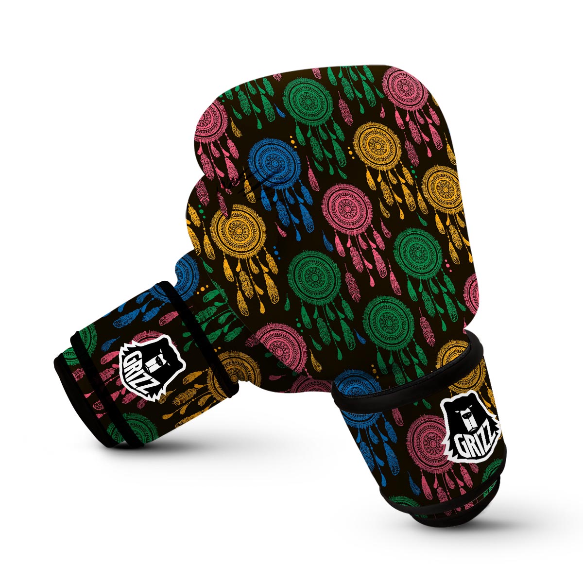 Dream Catcher Colorful Feather Boxing Gloves-grizzshop