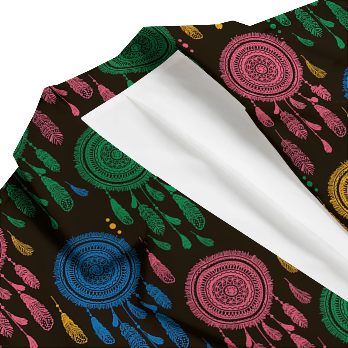 Dream Catcher Colorful Feather Men's Blazer-grizzshop