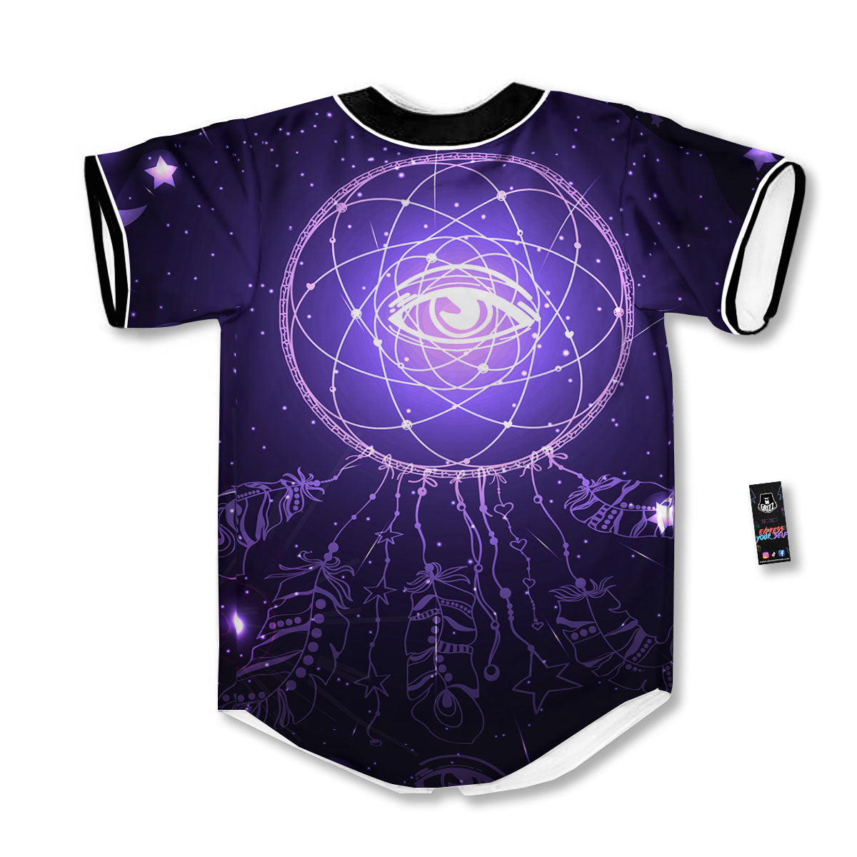 Dream Catcher Constellation Native Print Baseball Jersey-grizzshop