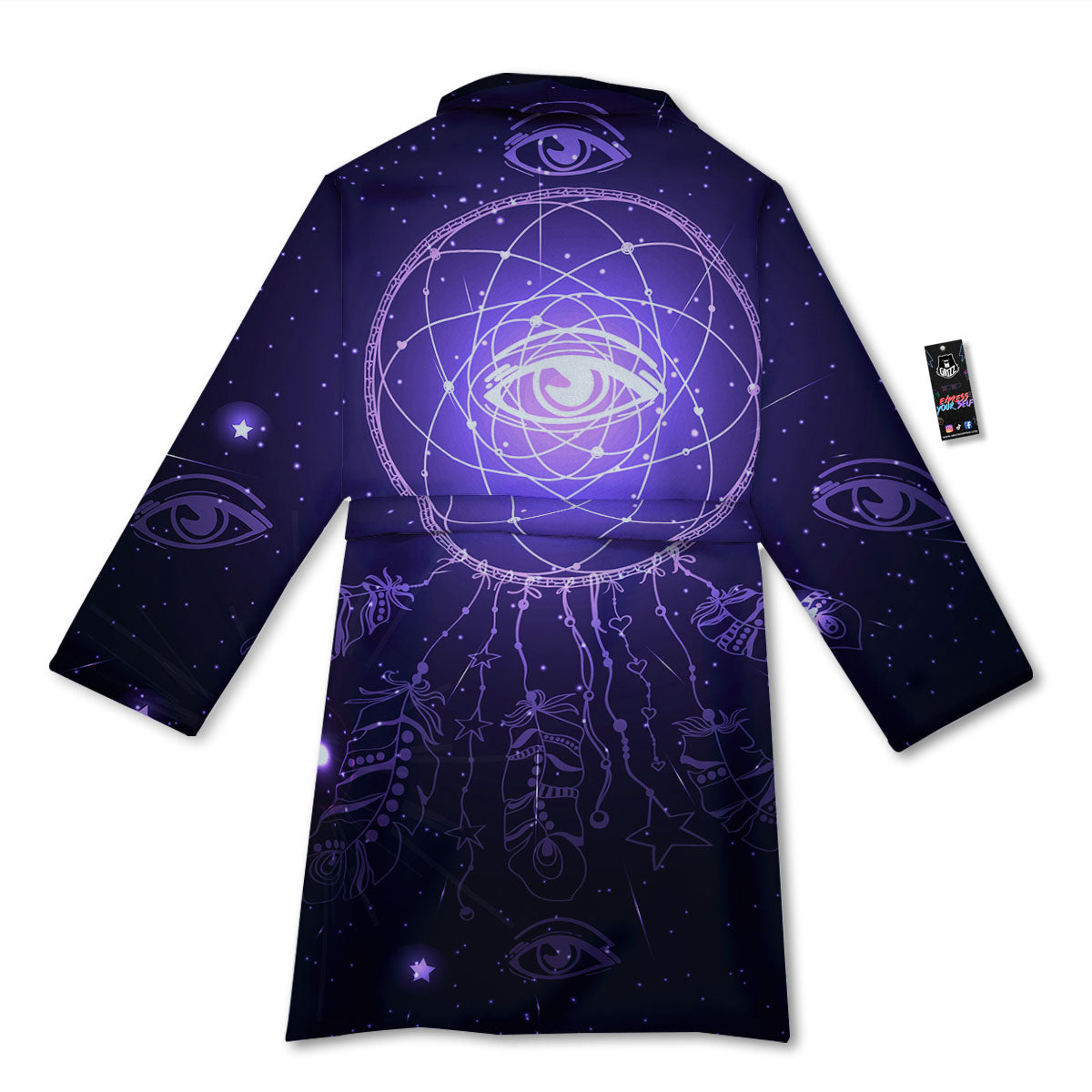 Dream Catcher Constellation Native Print Bathrobe-grizzshop