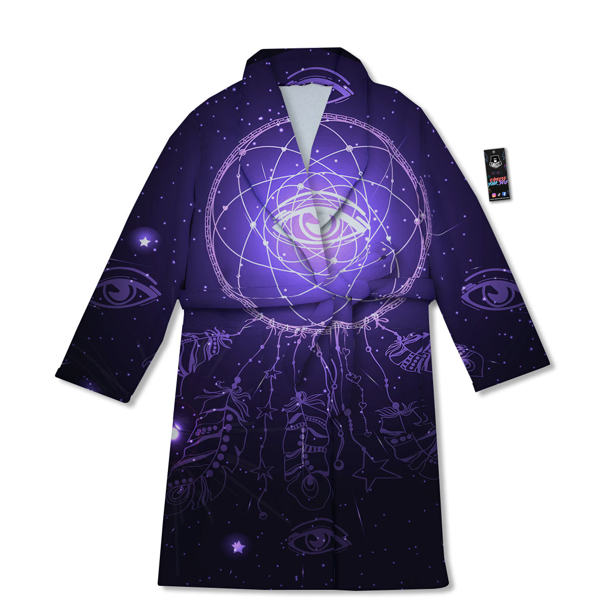 Dream Catcher Constellation Native Print Bathrobe-grizzshop