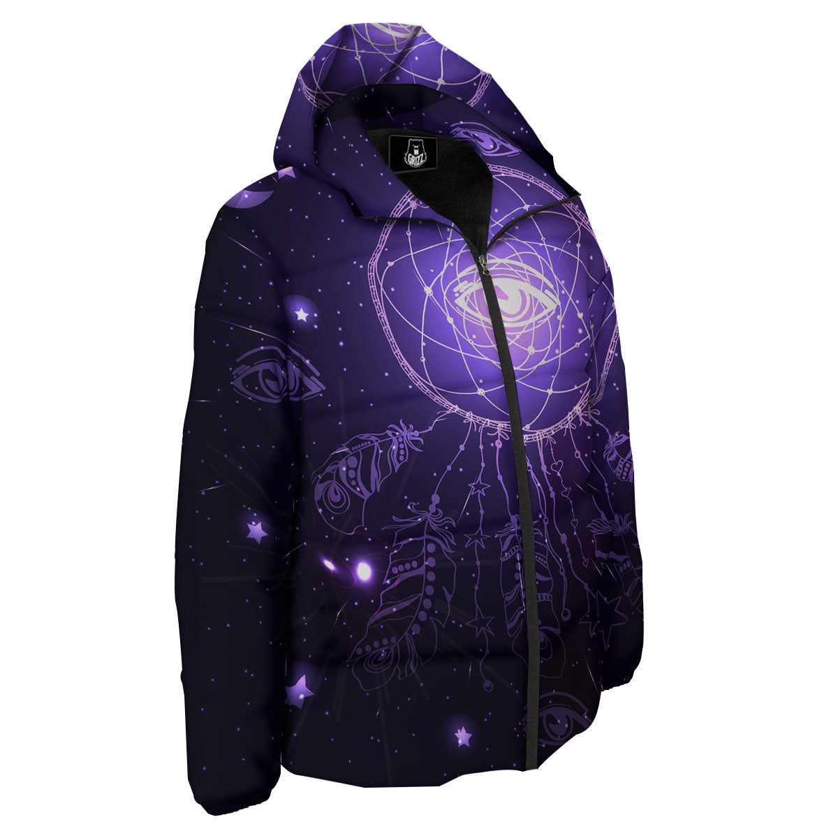 Dream Catcher Constellation Native Print Down Jacket-grizzshop