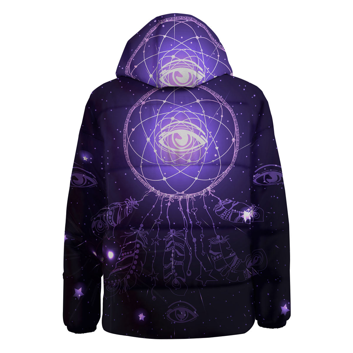 Dream Catcher Constellation Native Print Down Jacket-grizzshop