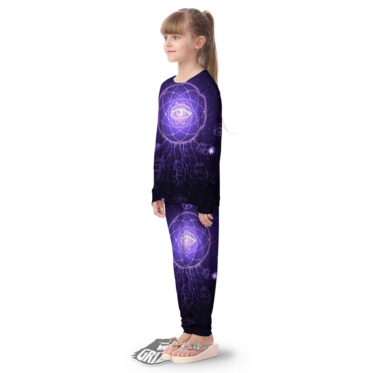 Dream Catcher Constellation Native Print Kid's Pajamas-grizzshop