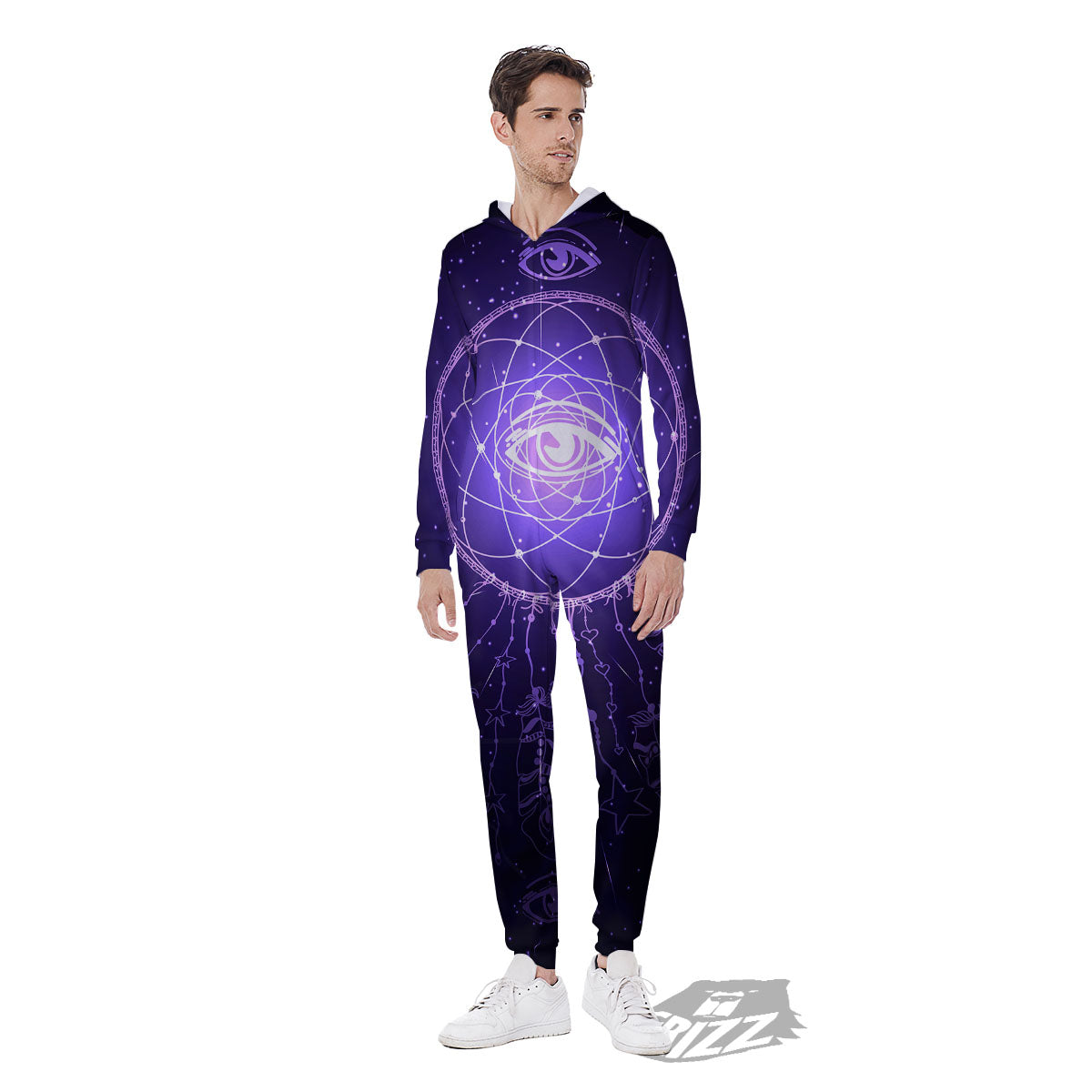 Dream Catcher Constellation Native Print Men's Jumpsuit-grizzshop
