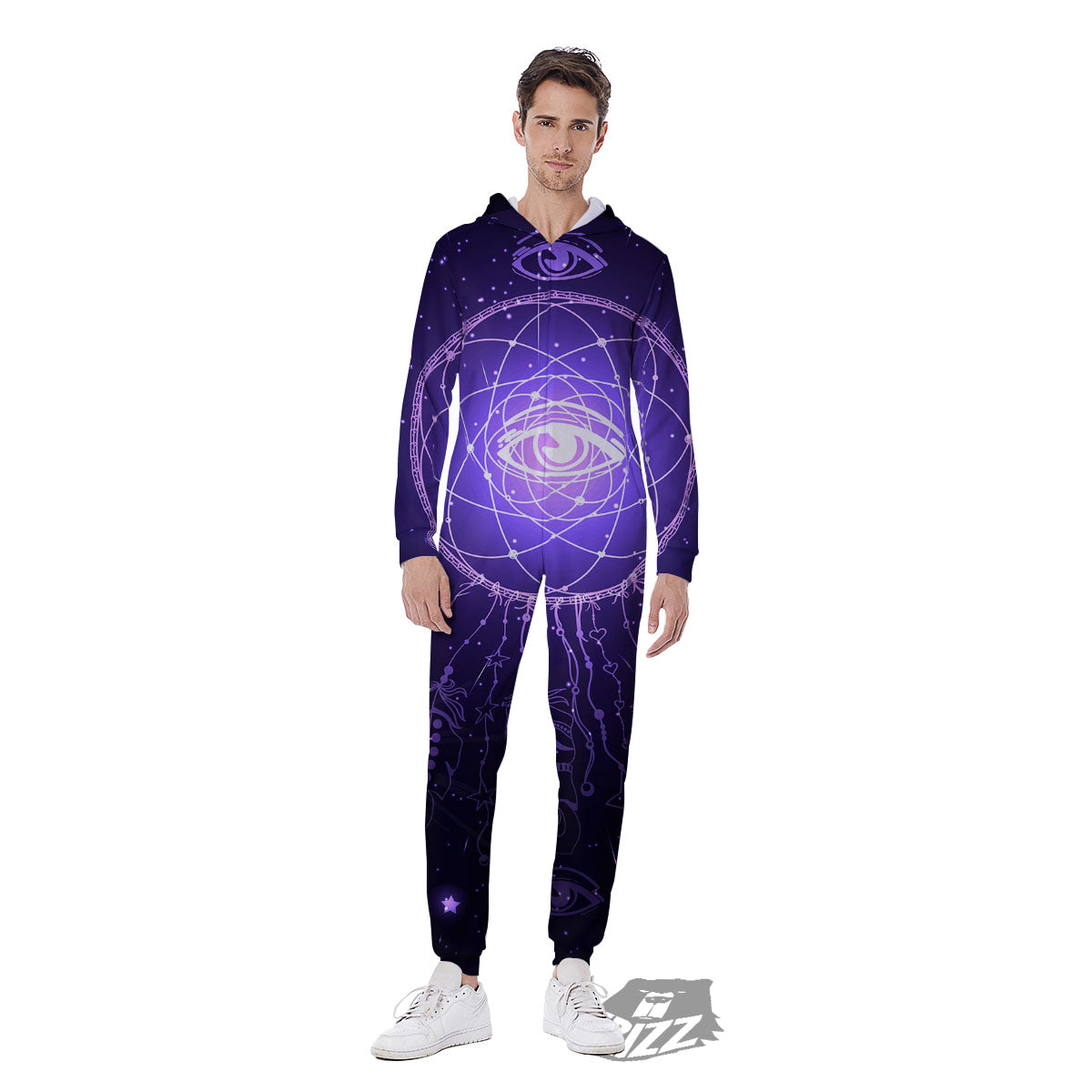 Dream Catcher Constellation Native Print Men's Jumpsuit-grizzshop