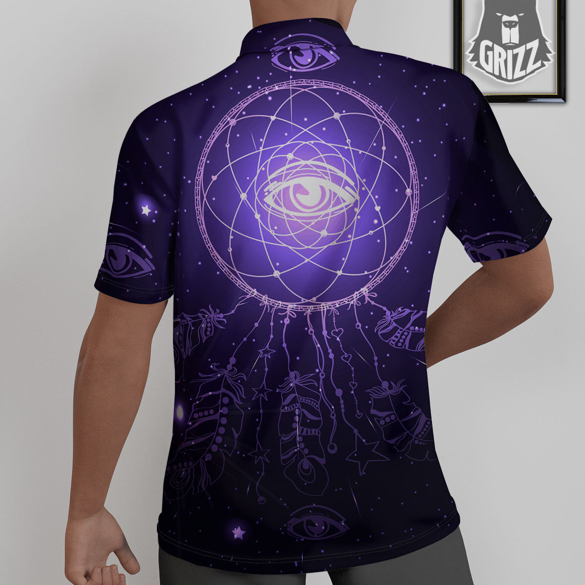 Dream Catcher Constellation Native Print Untucked Shirts-grizzshop
