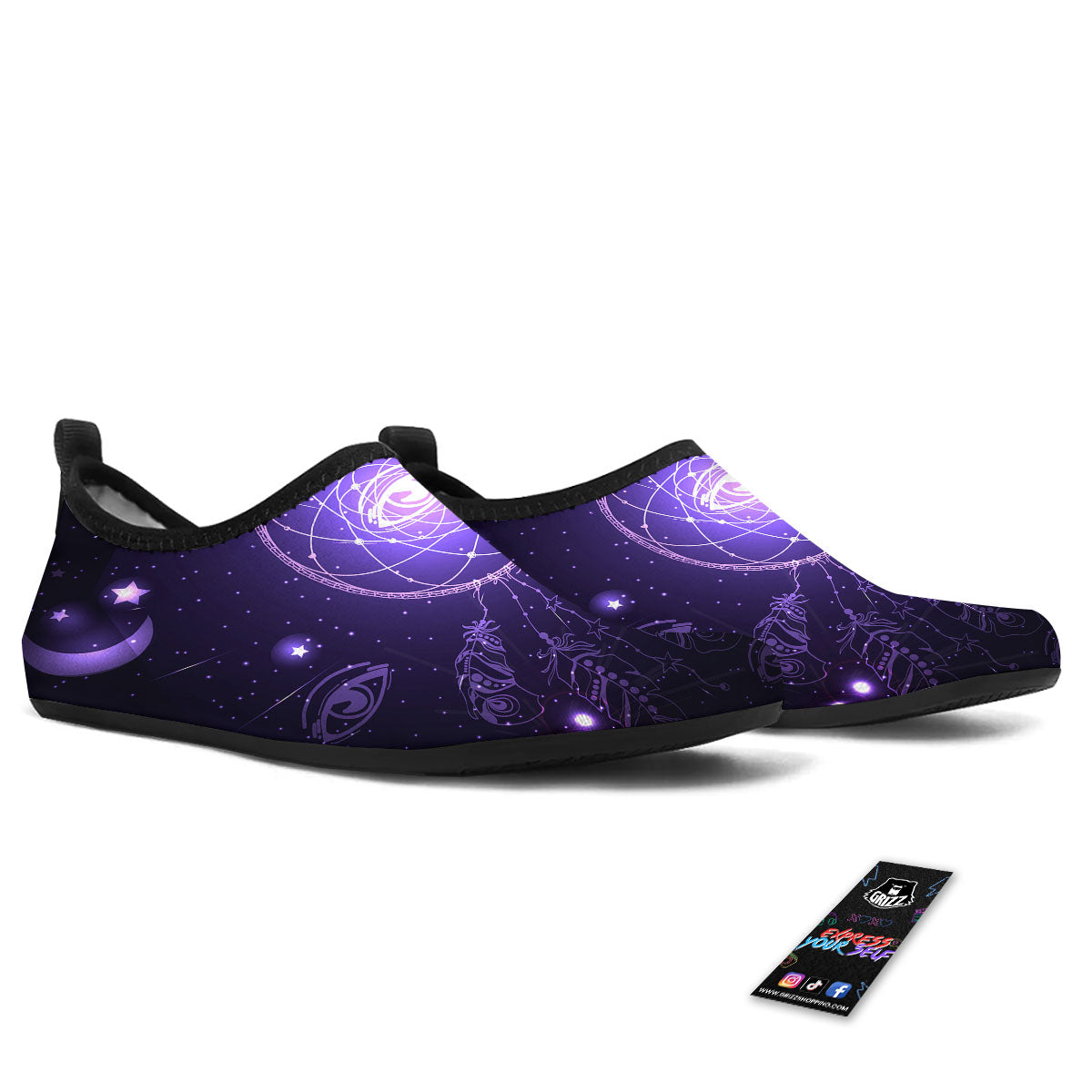 Dream Catcher Constellation Native Print Water Shoes-grizzshop