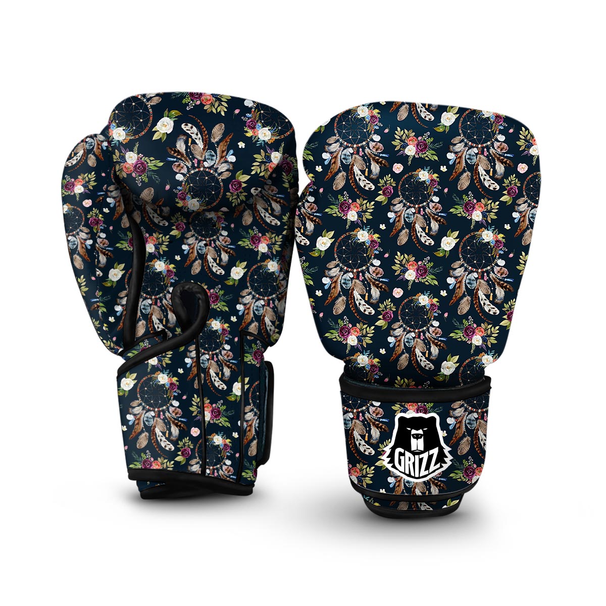 Dream Catcher Feather Boho Boxing Gloves-grizzshop