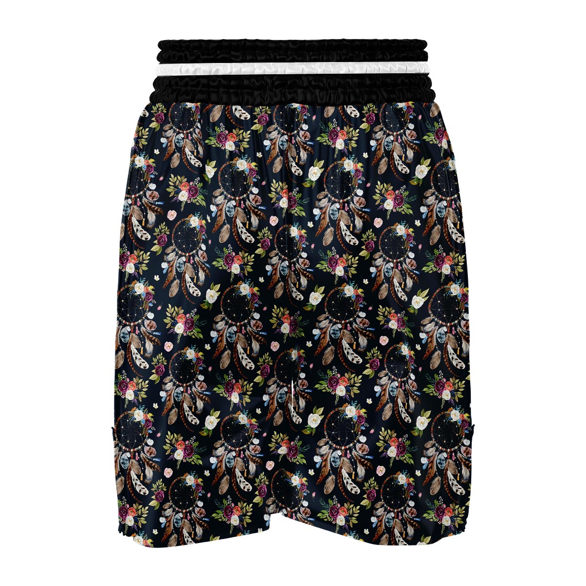 Dream Catcher Feather Boho Boxing Shorts-grizzshop