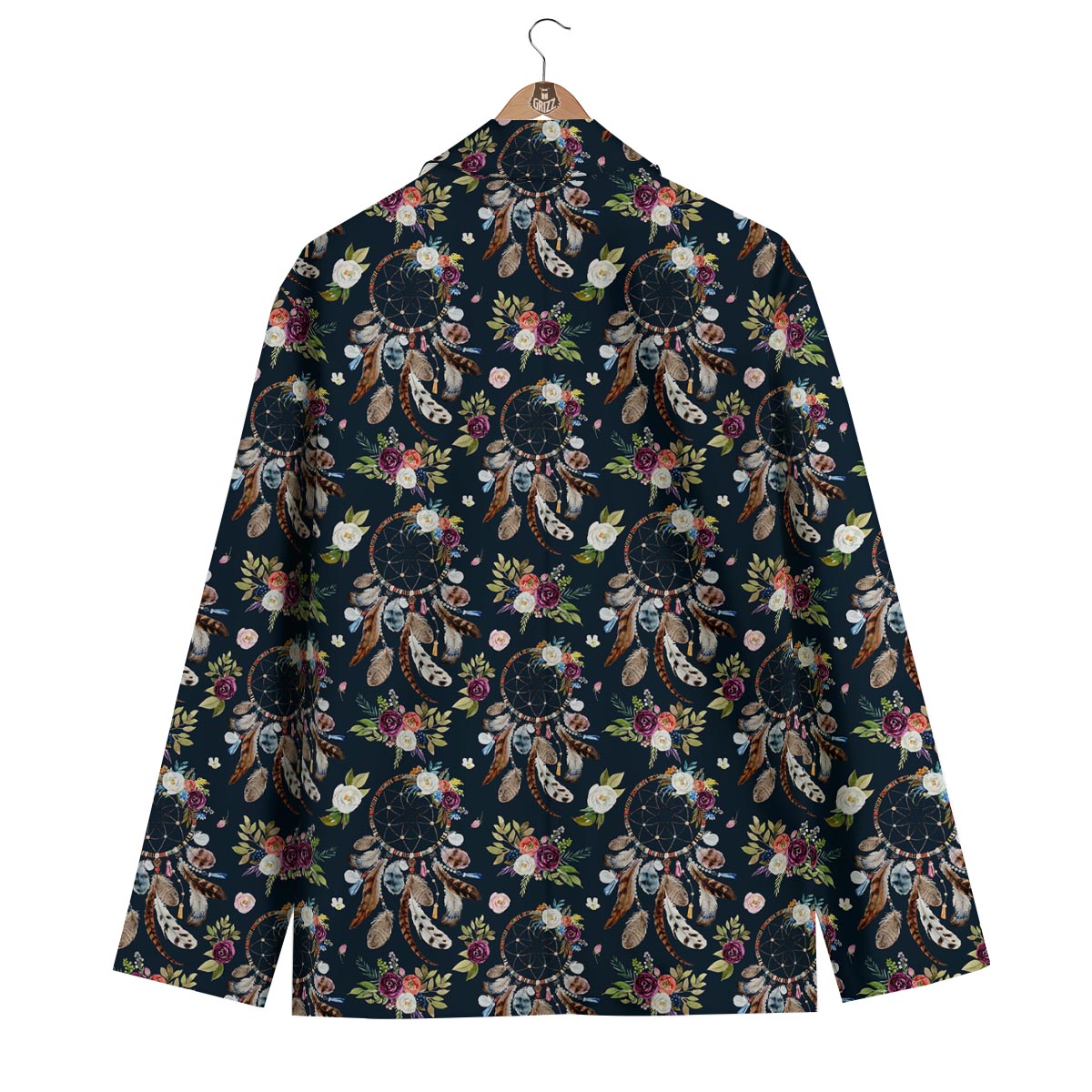 Dream Catcher Feather Boho Men's Blazer-grizzshop
