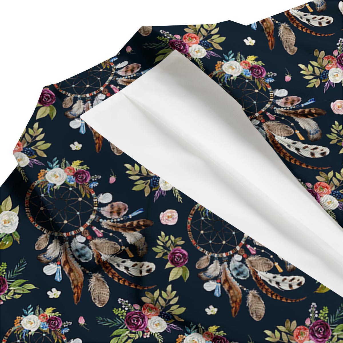Dream Catcher Feather Boho Men's Blazer-grizzshop