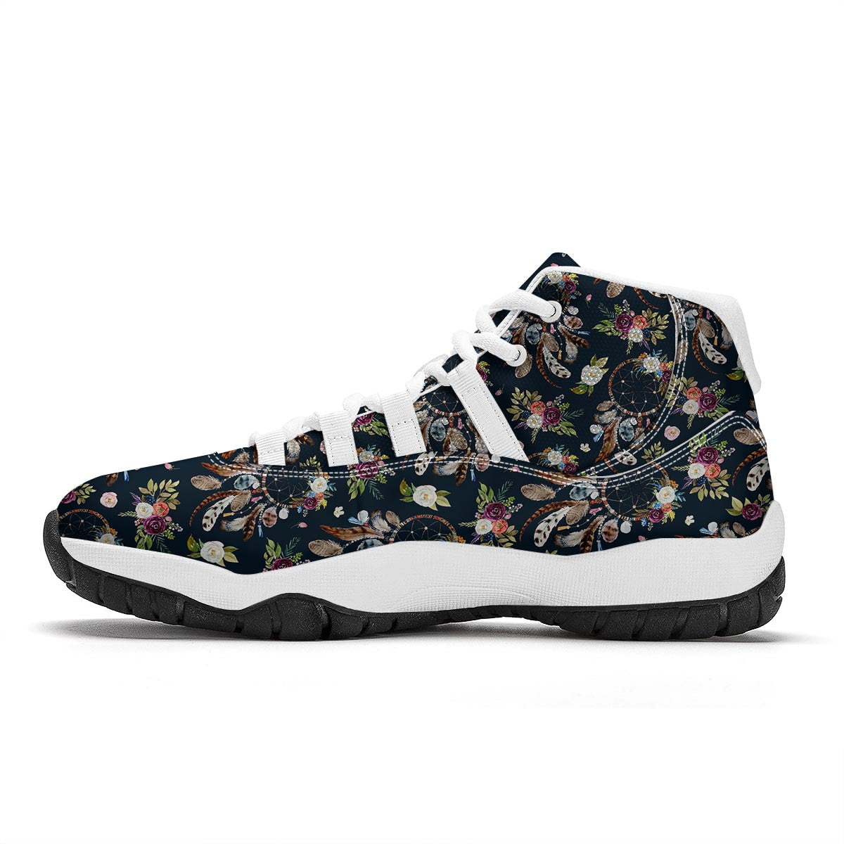 Dream Catcher Feather Boho White Bball Shoes-grizzshop