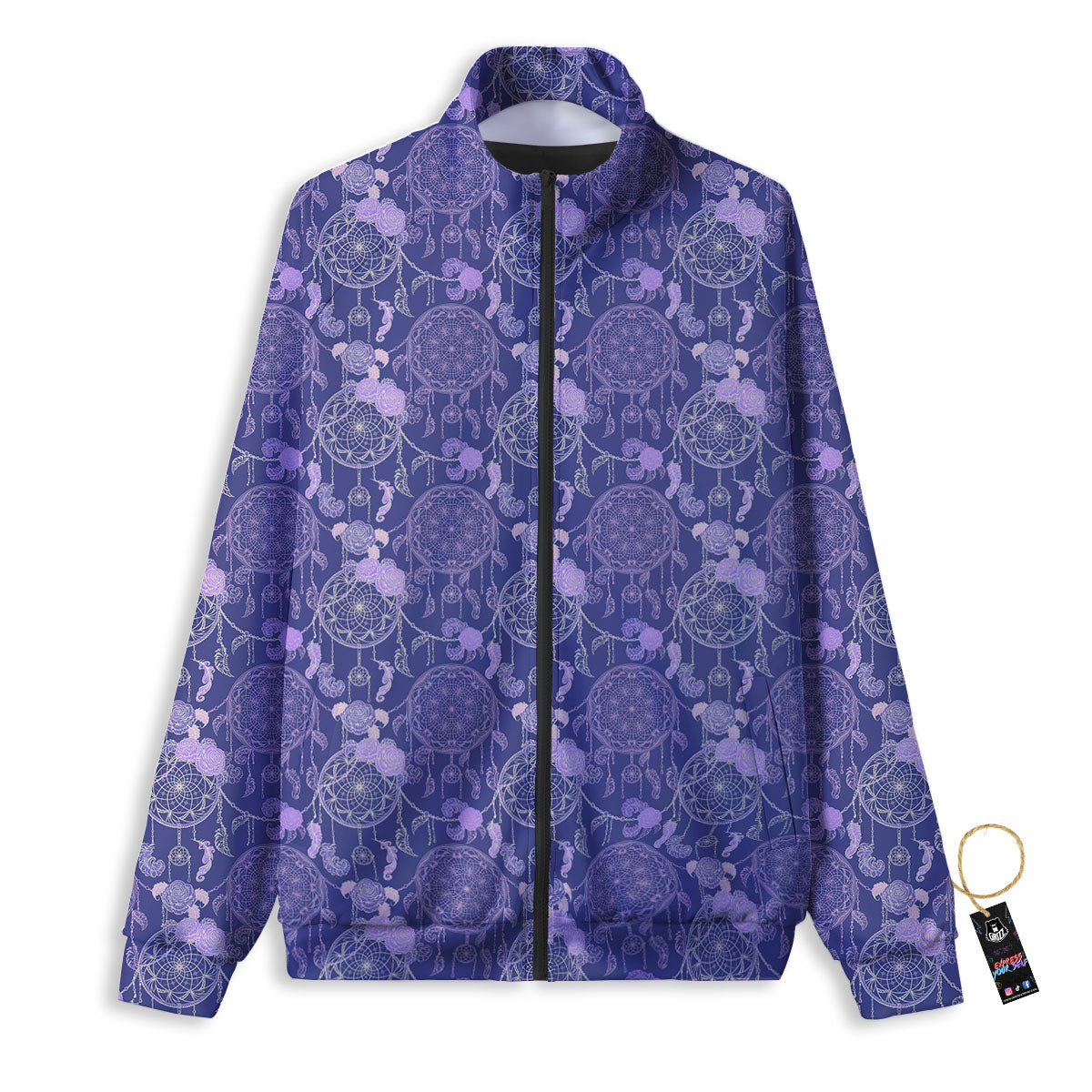 Dream Catcher Floral Print Pattern Track Jacket-grizzshop