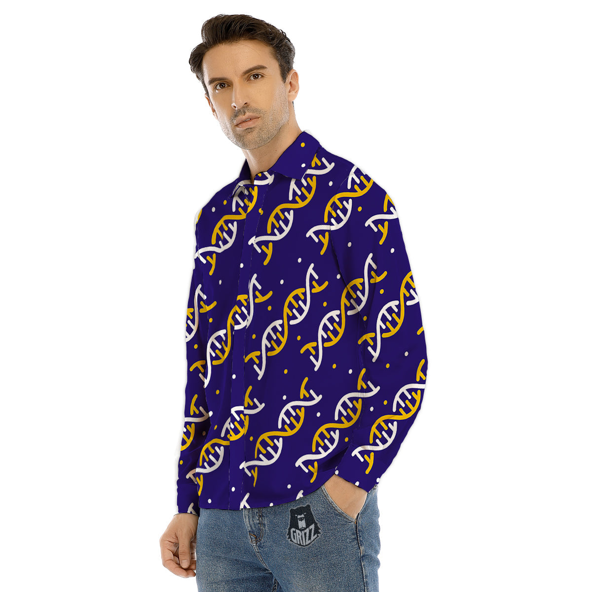 Dream Catcher Flower Bohemian Print Men's Dress Shirts-grizzshop