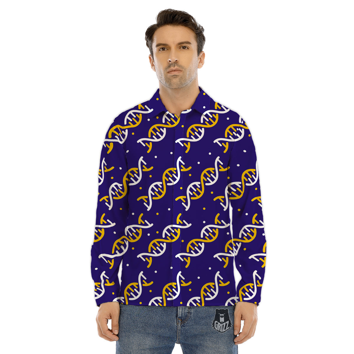 Dream Catcher Flower Bohemian Print Men's Dress Shirts-grizzshop