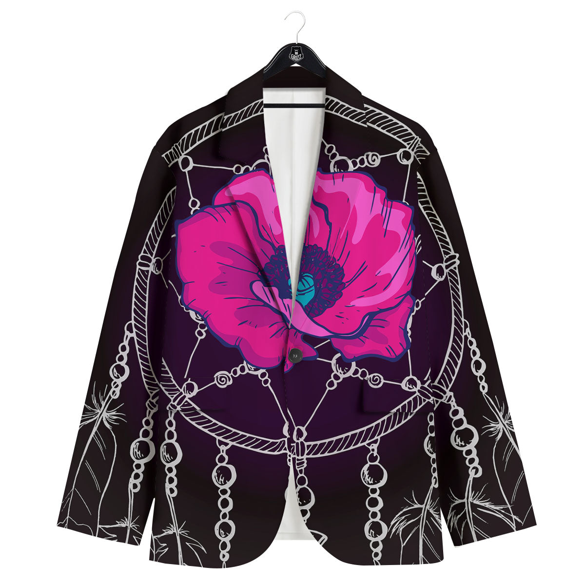 Dream Catcher Flower Bohemian Print Men's Sport Coat-grizzshop
