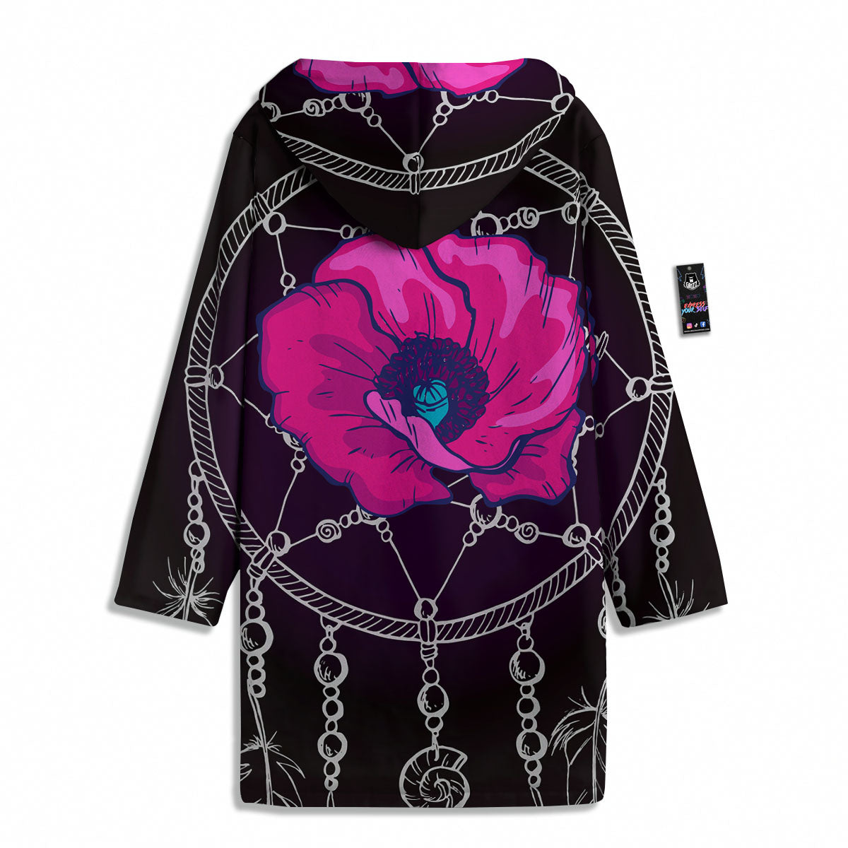 Dream Catcher Flower Bohemian Print Men's Windbreaker Jacket-grizzshop