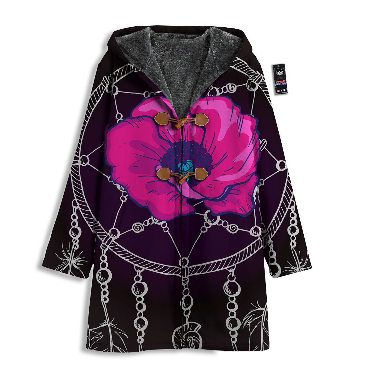 Dream Catcher Flower Bohemian Print Men's Windbreaker Jacket-grizzshop