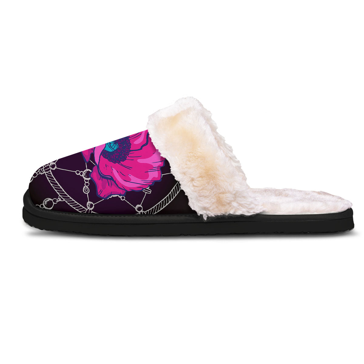 Dream Catcher Flower Bohemian Print Slippers-grizzshop