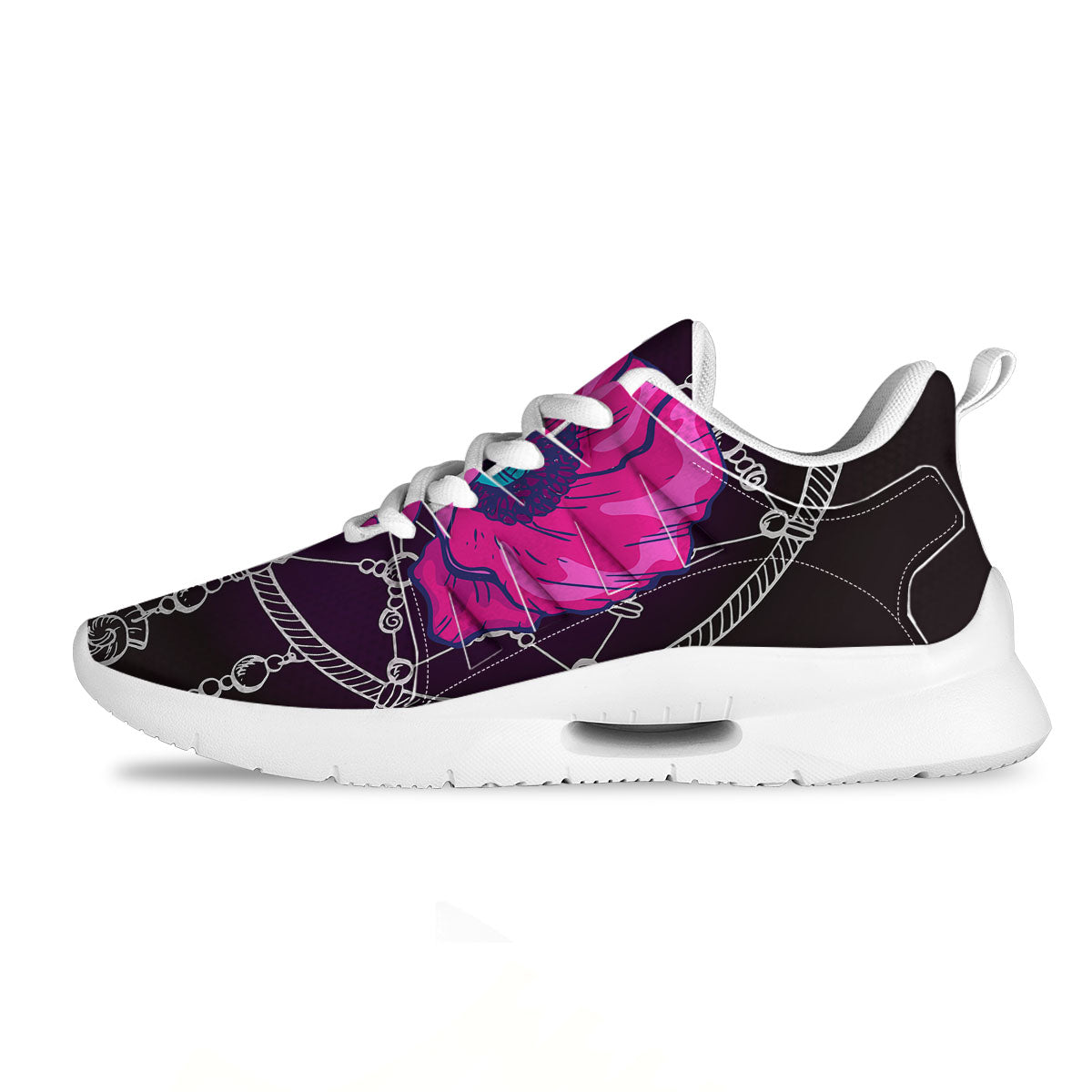 Dream Catcher Flower Bohemian Print Tennis Shoes-grizzshop