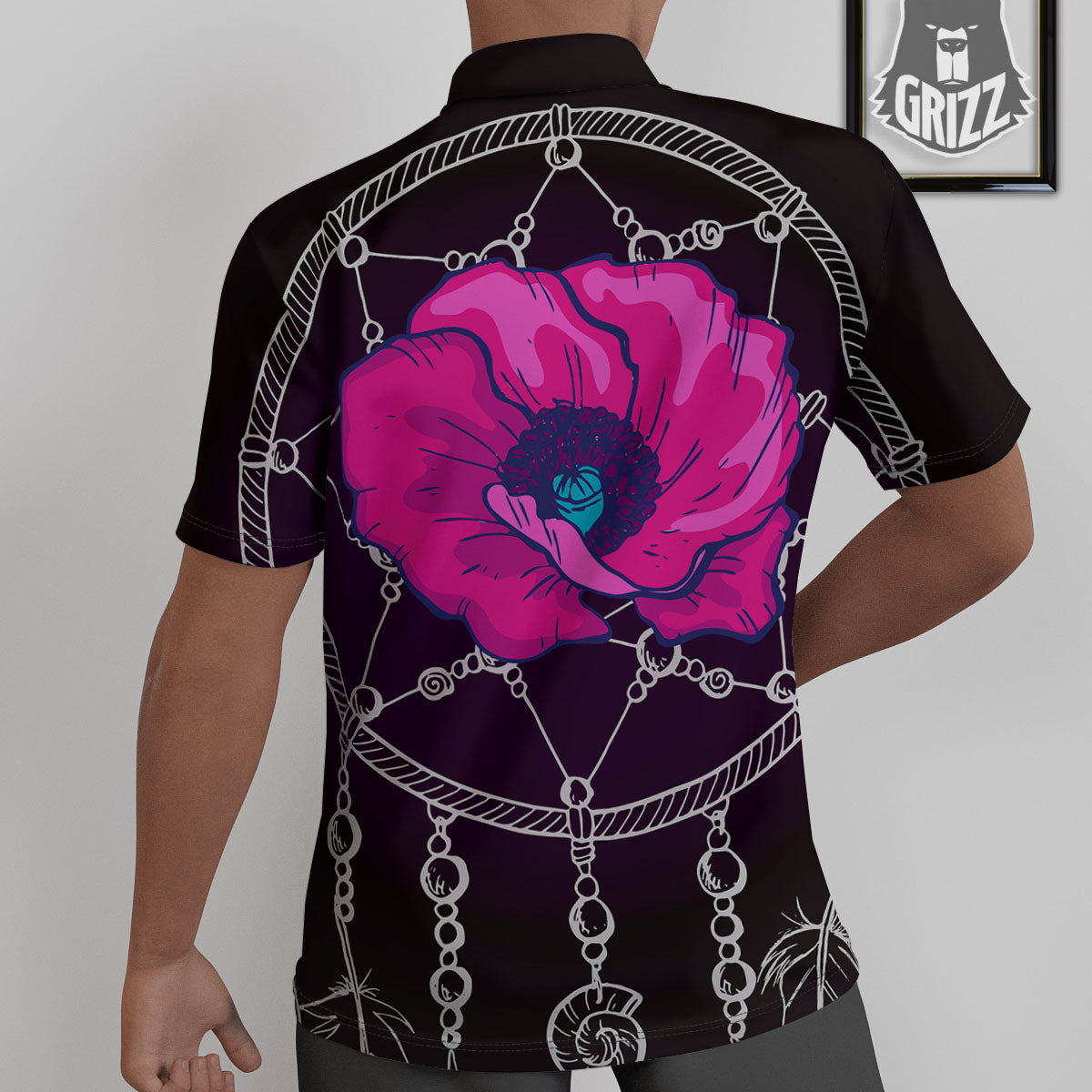 Dream Catcher Flower Bohemian Print Untucked Shirts-grizzshop