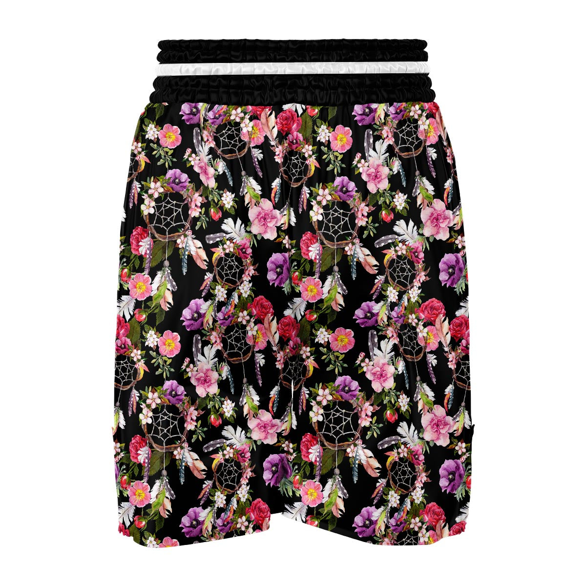 Dream Catcher Flower Boho Feather Boxing Shorts-grizzshop