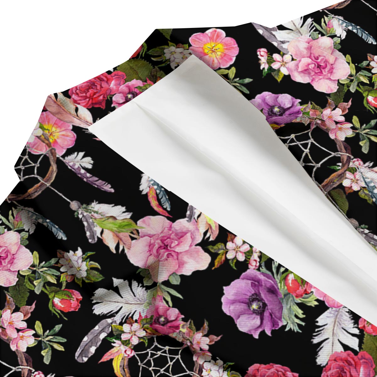 Dream Catcher Flower Boho Feather Men's Blazer-grizzshop