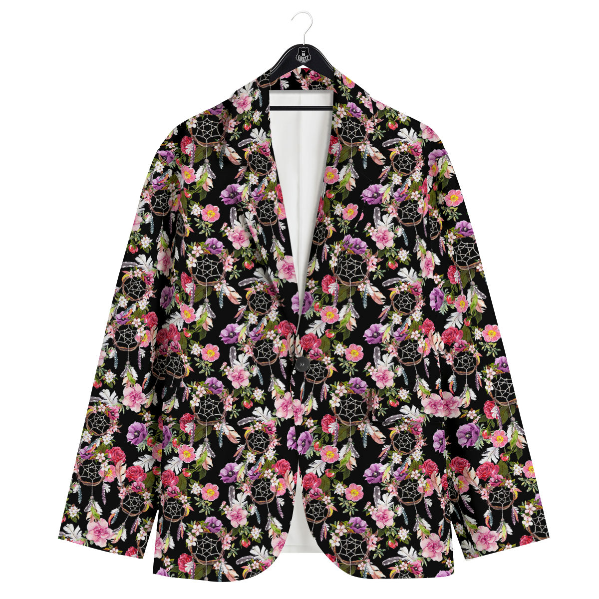 Dream Catcher Flower Print Pattern Men's Sport Coat-grizzshop