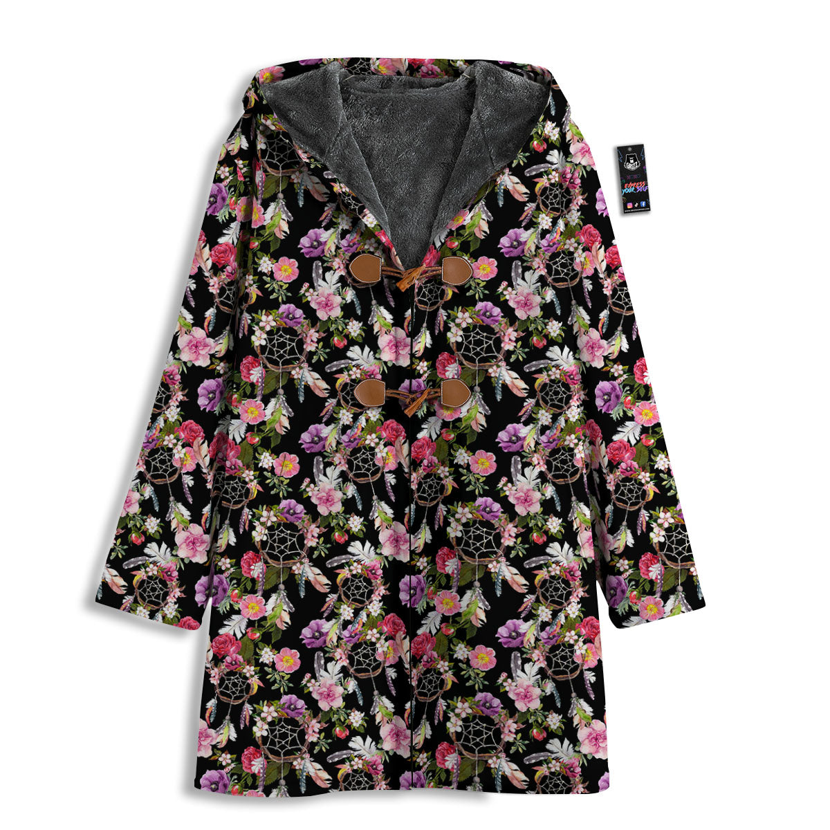 Dream Catcher Flower Print Pattern Men's Windbreaker Jacket-grizzshop