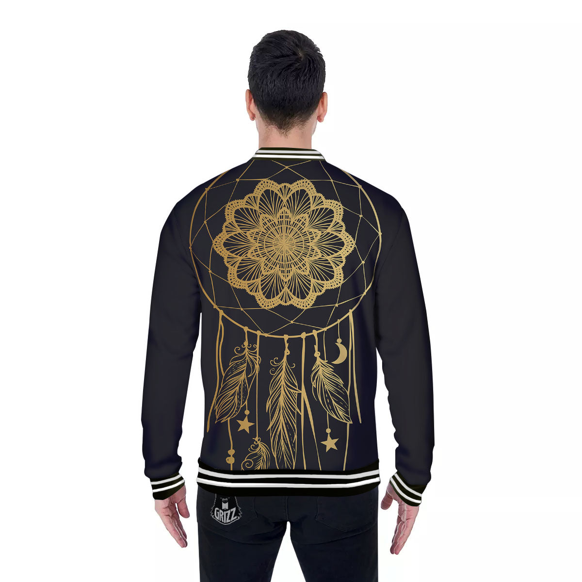 Dream Catcher Indian Tribal Print Baseball Jacket-grizzshop