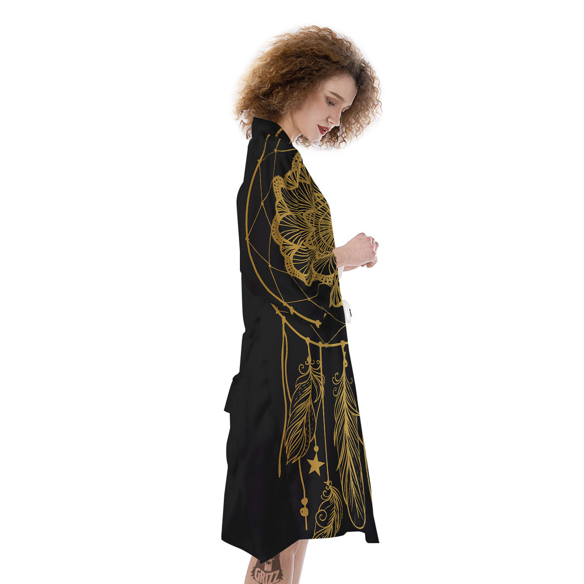 Dream Catcher Indian Tribal Print Kimono-grizzshop