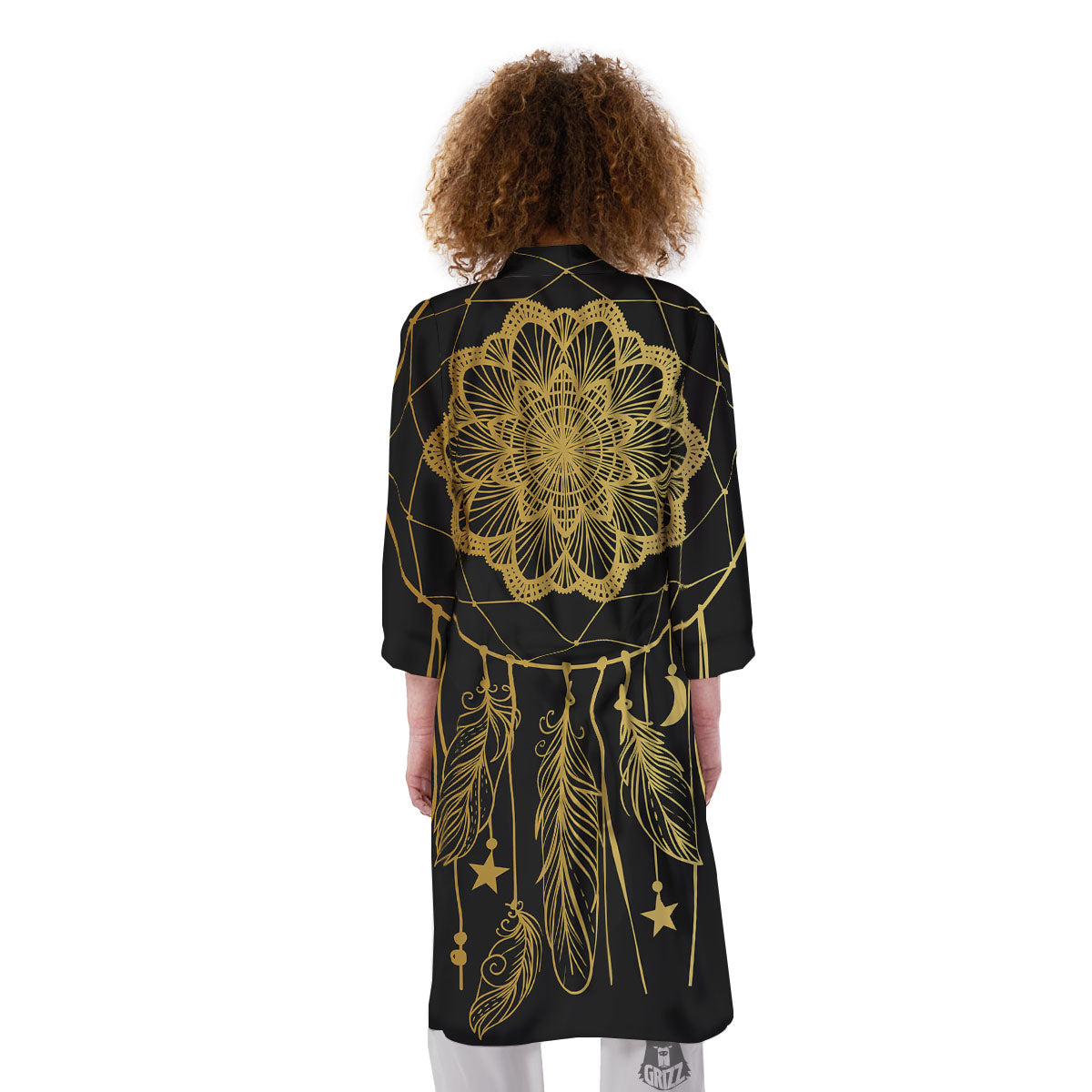 Dream Catcher Indian Tribal Print Kimono-grizzshop