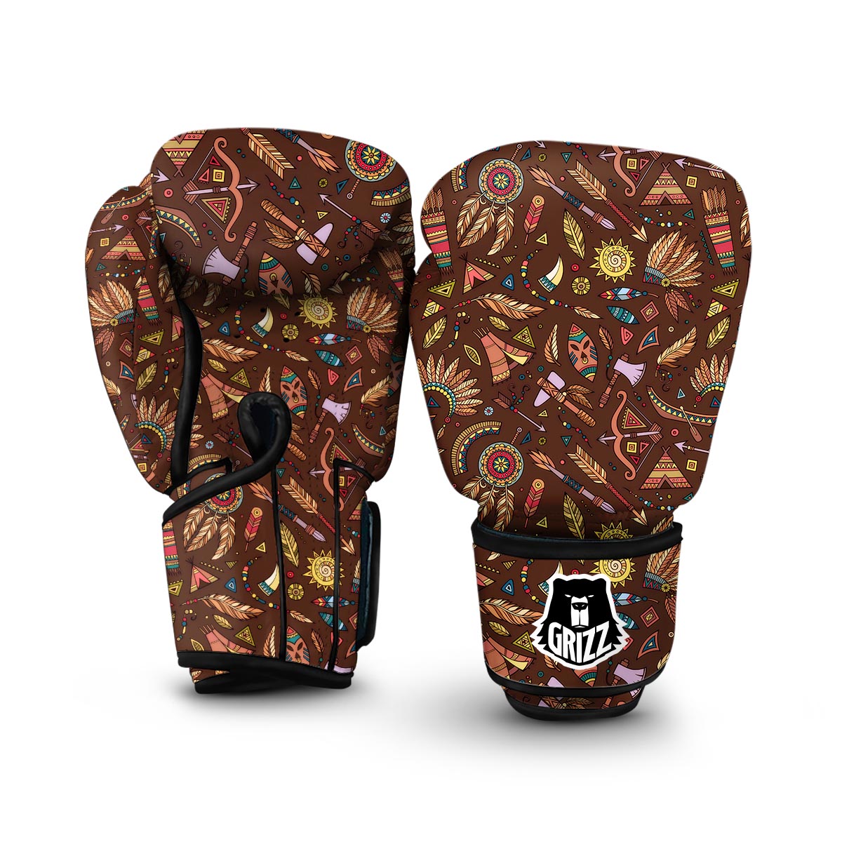 Dream Catcher Native American Boho Feather Boxing Gloves-grizzshop