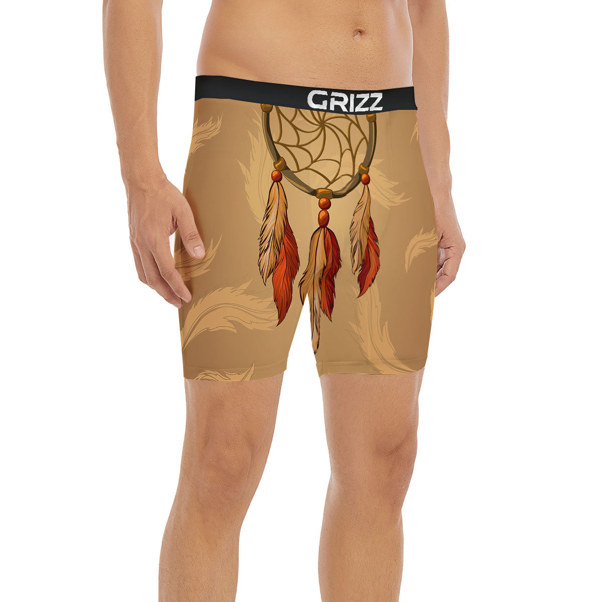 Dream Catcher Native American Print Boxer Briefs-grizzshop