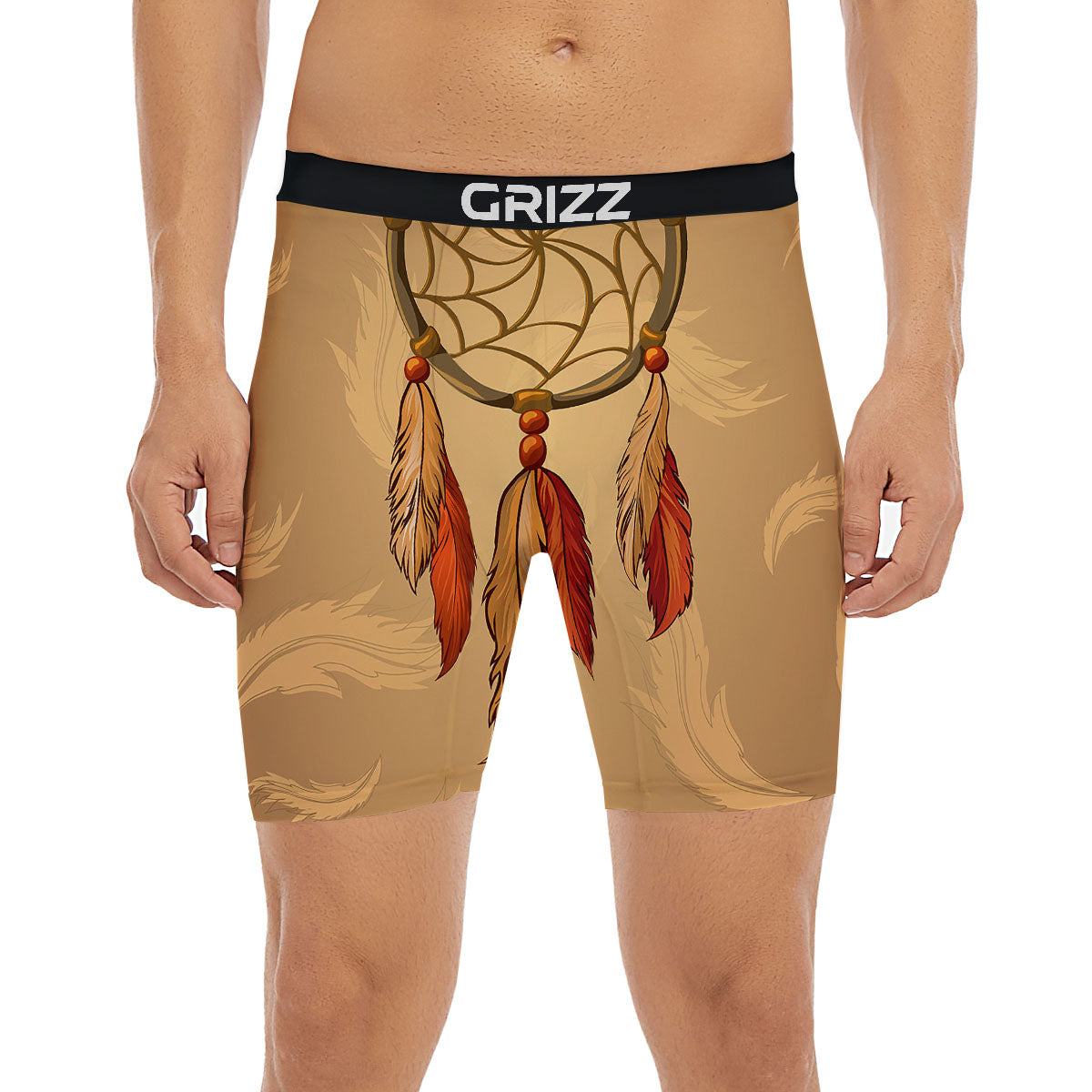 Dream Catcher Native American Print Boxer Briefs-grizzshop