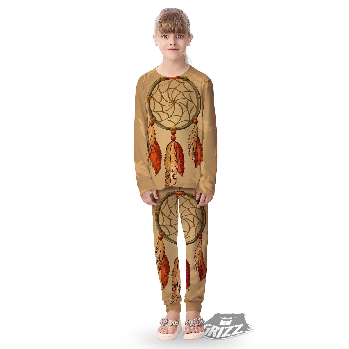 Dream Catcher Native American Print Kid's Pajamas-grizzshop