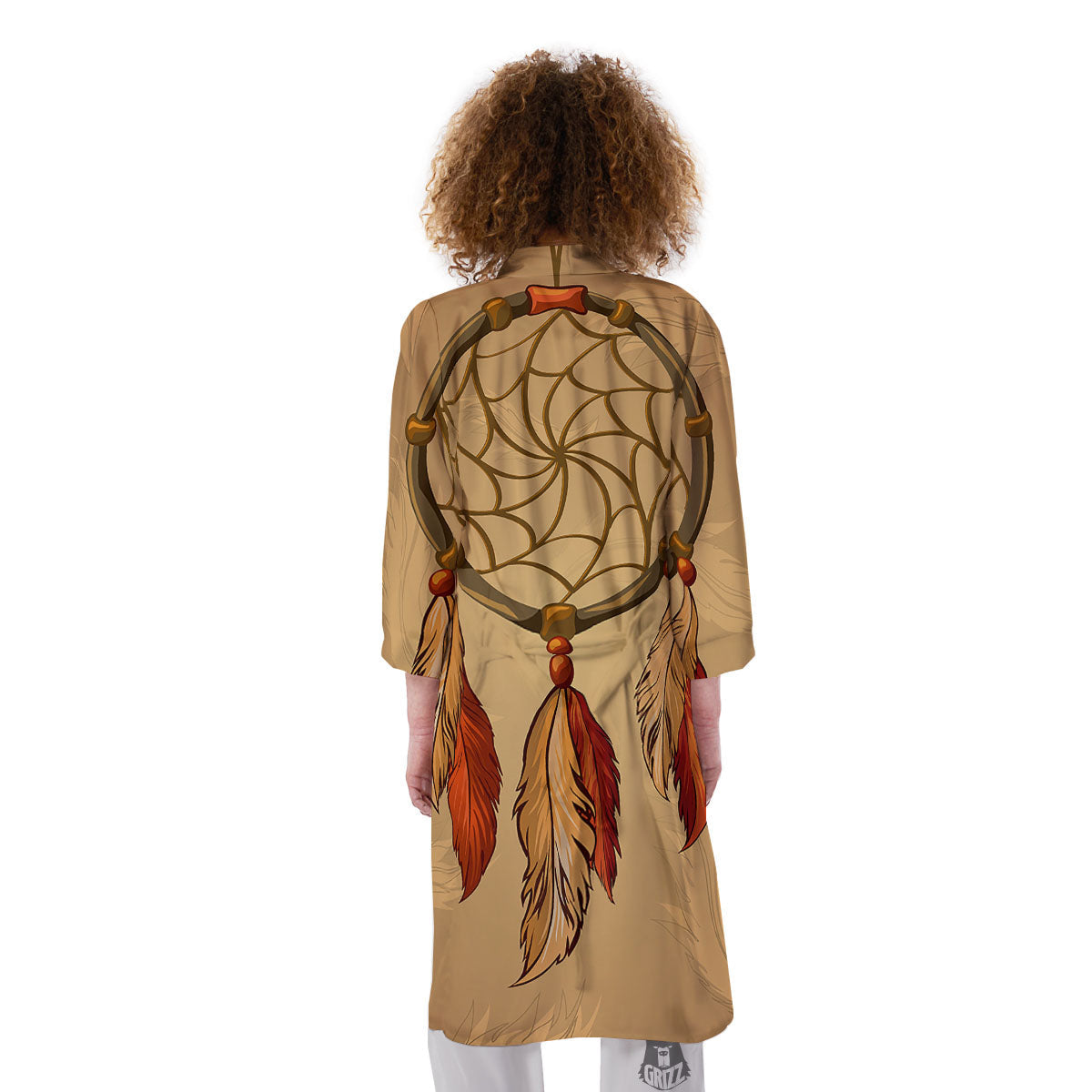 Dream Catcher Native American Print Kimono-grizzshop