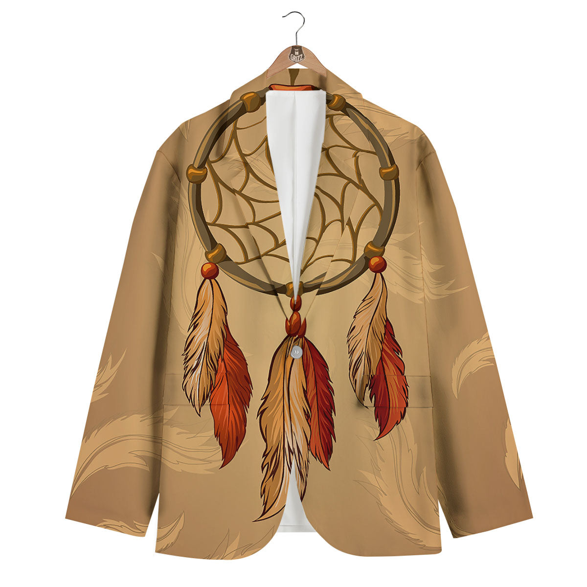 Dream Catcher Native American Print Men's Blazer-grizzshop