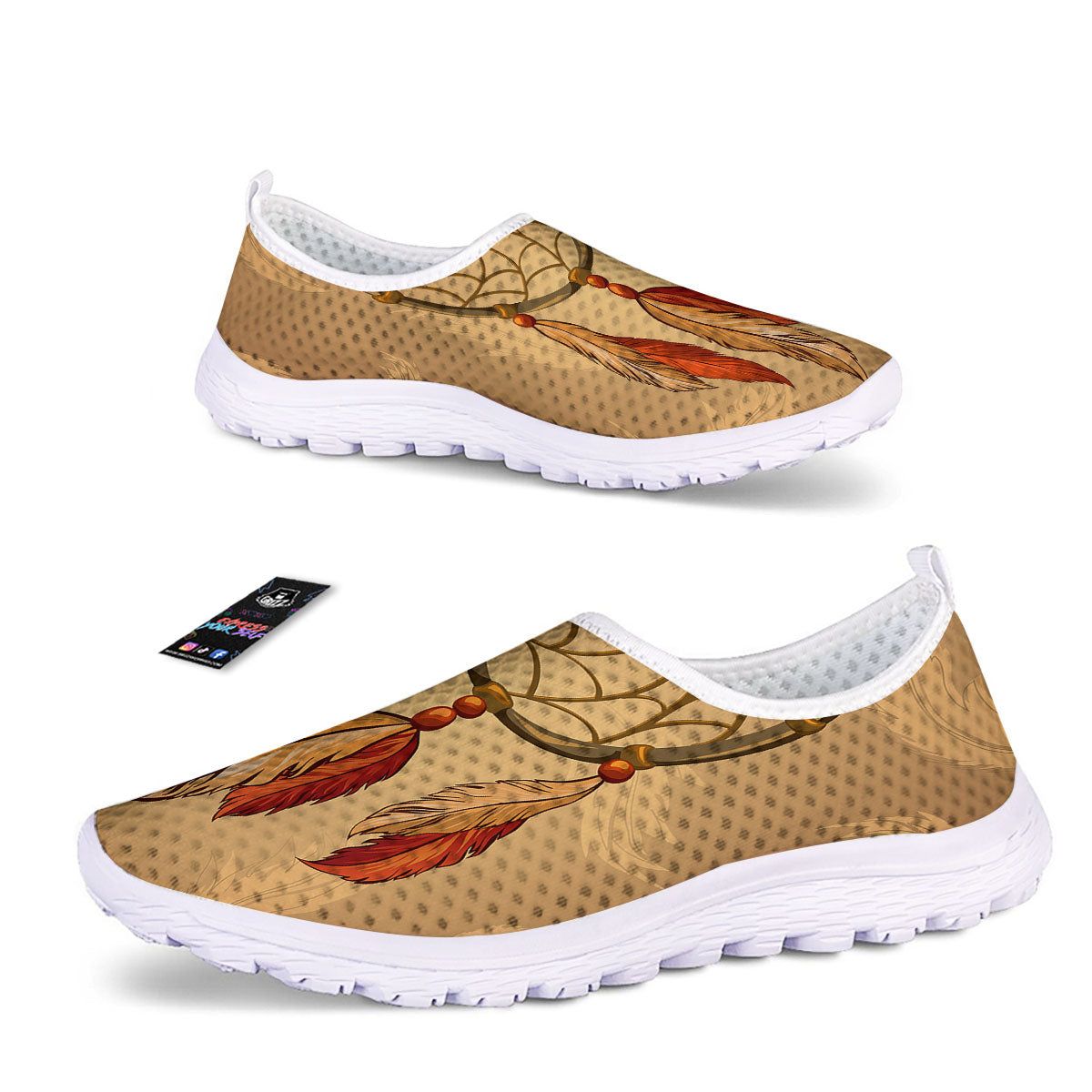Dream Catcher Native American Print Nurse Shoes-grizzshop